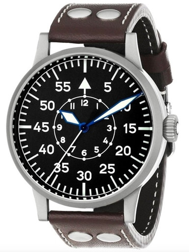 Laco Dortumund Type B Dial Swiss Mechanical Pilot Watch with