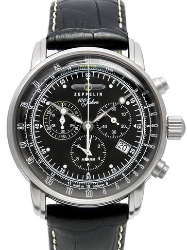 Graf Zeppelin Swiss Quartz Chronograph Watch with Alarm Function