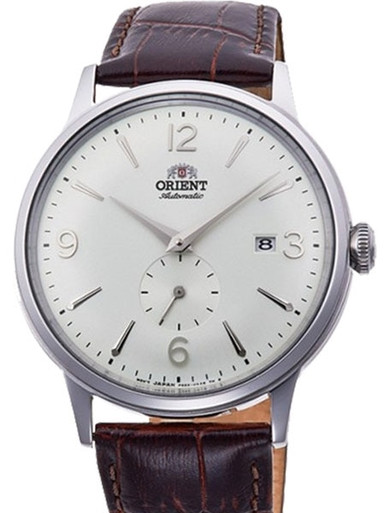 Orient Bambino Small Seconds Automatic Watch with White Dial and
