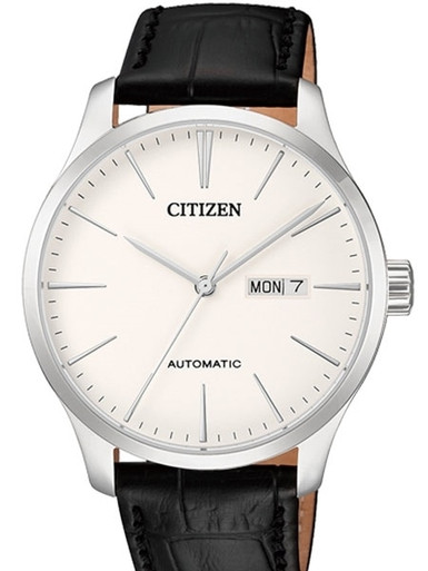 Citizen Automatic Watch with Black Leather Strap #NH8350-08B