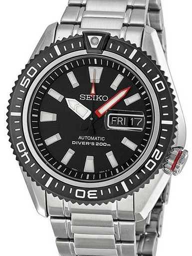 Seiko Stargate II Automatic Dive Watch with Black Dial and