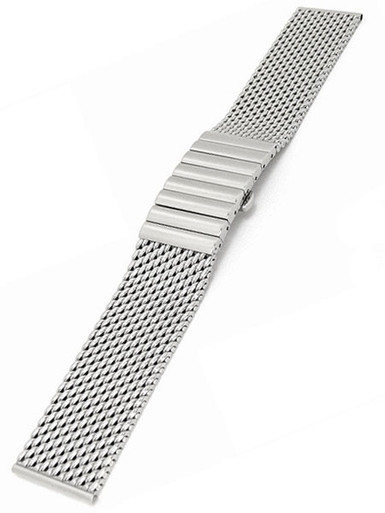Staib Polished Mesh Bracelet #STEEL-2792-1192PBL-P (Straight End