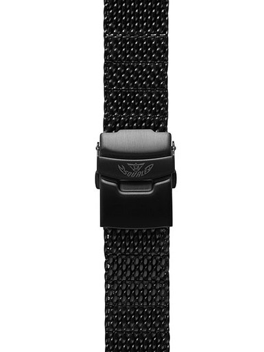 全てのアイテム Squale #1521-Mesh-PVD Bracelet Mesh PVD Black Deluxe 20mm 個人装備