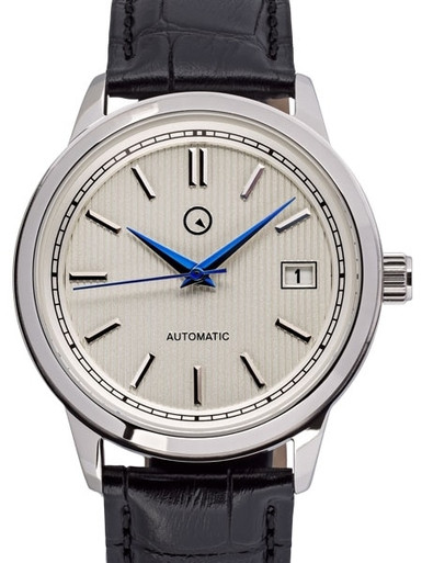 Islander Automatic Dress Watch with Pinstripe White Dial, AR