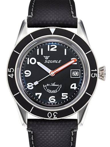 ★BLACKUP★ OVDV403 Another Dive Toll Sea With Back 50071642 Squale 300 Meter Swiss Made Automatic Dive Watch with Black