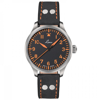 Laco 39mm Neapel Type A Dial Automatic Pilot Watch with Sapphire