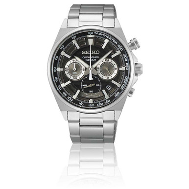 Seiko Quartz Chronograph with 60-minute timer, stop-watch style pusher ...