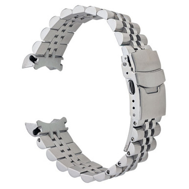 Islander 20mm Brushed and Polished Solid-Link Watch Bracelet for