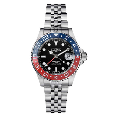 Davosa 40mm Swiss Made Ternos Ceramic GMT Automatic with Pepsi