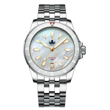 Phoibos Voyager Automatic Dive Watch with Mother of Pearl Dial #PY035E