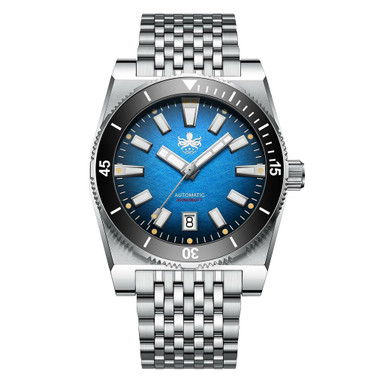 GREYSON Fjord ブルー ブラック ポロ Phoibos Narwhal 300M Automatic Diver with Blue Dial #PY037B