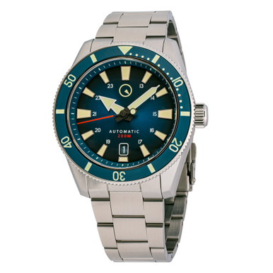 Islander Southold 42mm Automatic Dive Watch with Blue Ombre Dial #ISL-115