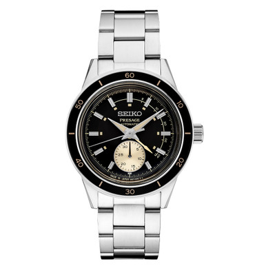 Seiko Presage 60's Style Automatic Dress Watch with Power Reserve