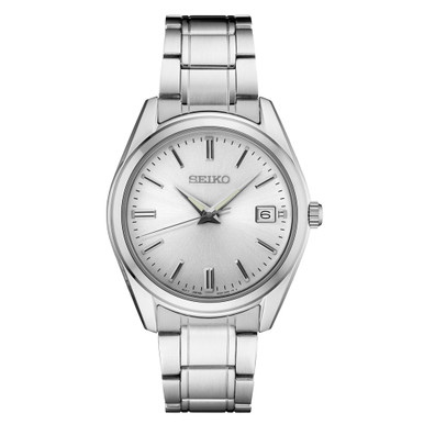 Seiko Essentials Everyday Casual Watch with Silver Dial and