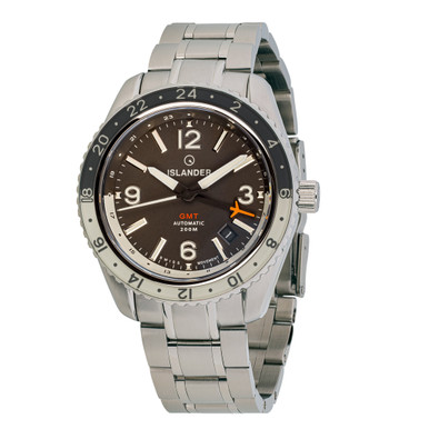 Islander Republic Swiss Automatic GMT Watch with Grey Dial #ISL-140