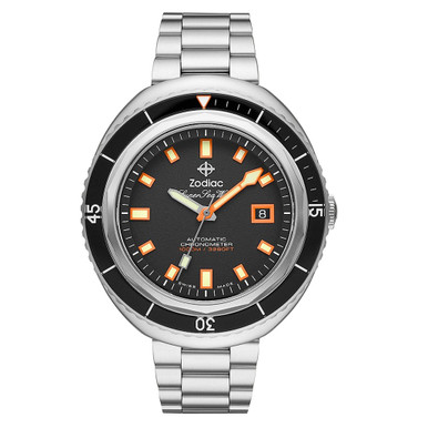 Zodiac Super Sea Wolf 68 Saturation Automatic Stainless Steel Watch #ZO9509