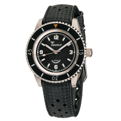 Squale Montauk 300 Meter Swiss Made Automatic Dive Watch with Black Sand Dial #MTK-11