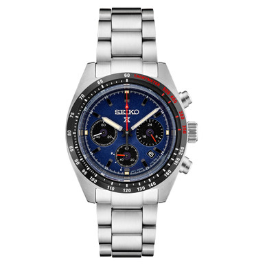 Seiko Prospex Speedtimer Solar Chronograph with Dark Blue Dial #SSC815