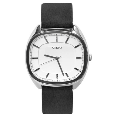 Aristo 41mm Classic Dress Watch with Rectangular Face and