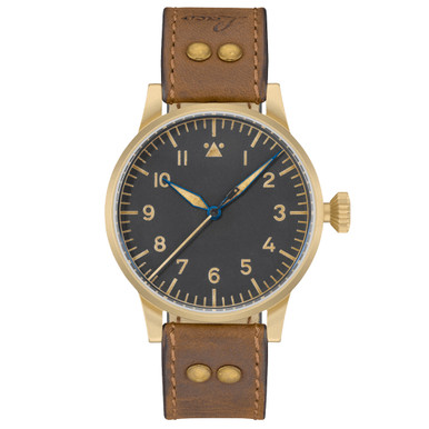 Laco Munster Bronze Type A Dial Swiss Automatic Pilot Watch with