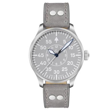 Laco Aachen Gray 42 Type B Dial Automatic Pilot Watch with