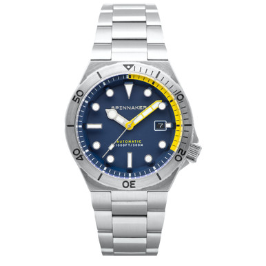 Spinnaker Hi-Beat Boettger Dive Watch with Midnight Navy