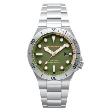 Spinnaker Hi-Beat Boettger Dive Watch with Dark Olive Dial #SP-5083-FF