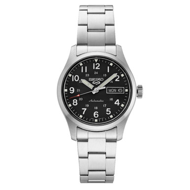 Seiko 5 Sports Automatic 36mm Watch with Black Dial #SRPJ81