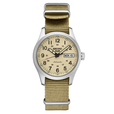 ピコリン　ベージュ38 Seiko 5 Sports Automatic 36mm Watch with Beige Dial #SRPJ83