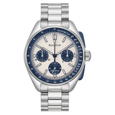 Black Dial Stainless Steel Bracelet Lunar Pilot 96K111 | Bulova