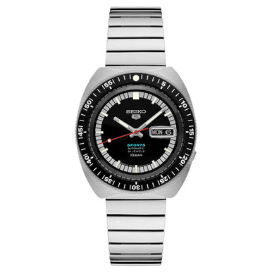 Seiko 5 Sports 55th Anniversary Limited Edition Watch with Black Dial #SRPK17