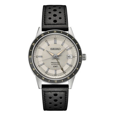 Seiko Presage 60's Style Automatic GMT Dress Watch with