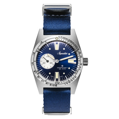 ありすページ② Aquastar Deepstar II Dive Watch with Blue Ray Dial #AS-776026