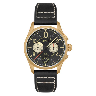 AVI-8 Spitfire Lock Chronograph Void Black #AV-4089-07