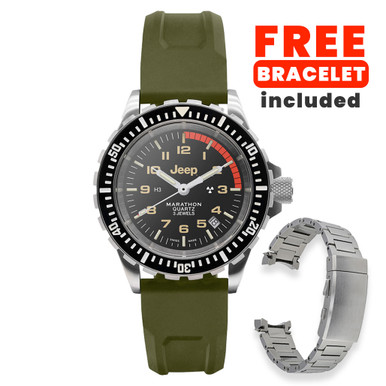 Jeep x Marathon 41mm Rubicon TSAR Swiss Quartz Dive Watch