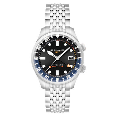 Spinnaker Bradner GMT Automatic Watch with Night Shadow Dial #SP