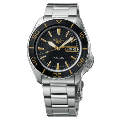 Seiko Sports Automatic Dive Watch with Black Dial #SRPK99