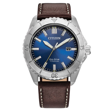 クレドール腕時計sample Citizen Brycen Super Titanium Blue Sunray Dial #AW1840-09L