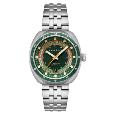 J*J様 ナバルウォッチ　オリーブグリーン　トラベルクチュール別注　アダムエロペ Cadola Giulia Suprema Automatic Watch with Evergreen Dial #CD-1044-55