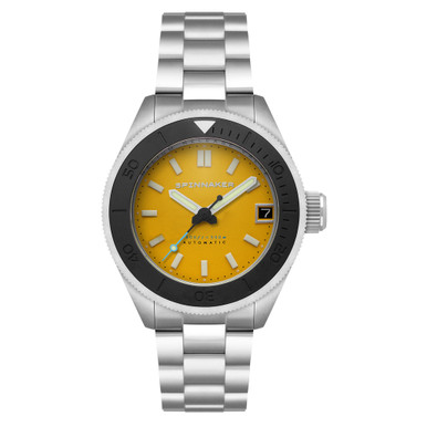 Spinnaker Piccard Automatic Dive Watch with Lemon Yellow