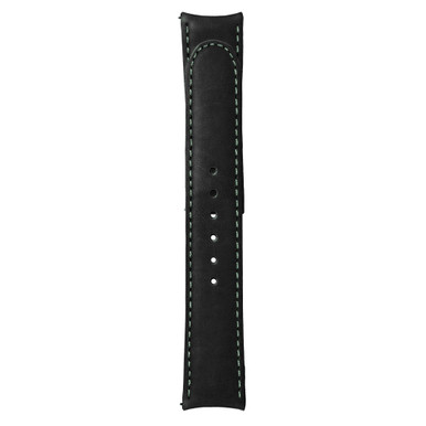 Formex 22mm ESSENCE 43 Black Leather Strap with Grey Stitch #CLS