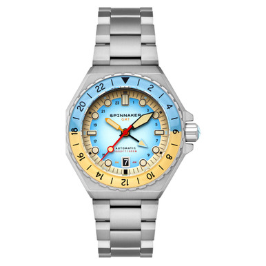 Spinnaker Dumas GMT Automatic Watch with Light Blue Dial #SP-5119-99