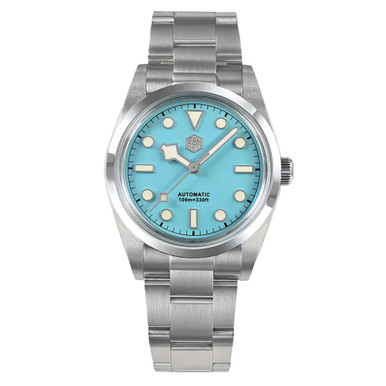 新発売の San Martin #SN021-A Dial Blue Light with Watch Dress Automatic 時計
