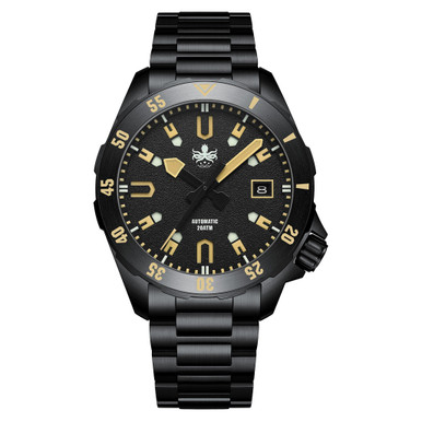 PHOIBOS APOLLO DLC 200M Automatic Diver With Matte Black Dial #PY056CX
