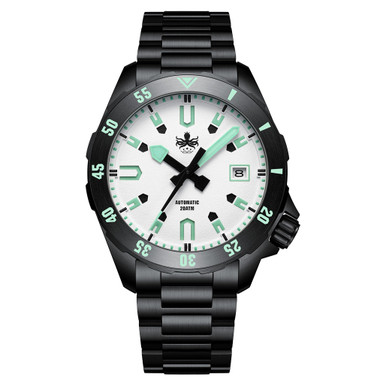 PHOIBOS APOLLO DLC 200M Automatic Diver With Matte White Dial #PY056EX