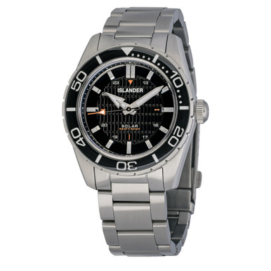 Islander Saltaire 38mm Solar Dive Watch with Ink Black Dial #ISL-278