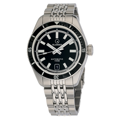 サルセーション Islander Port Jefferson Skin Diver Automatic Watch with Ink Black