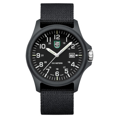 Luminox G CARBONOX™ Black and White 43mm Nylon Strap #X2.2401.NB