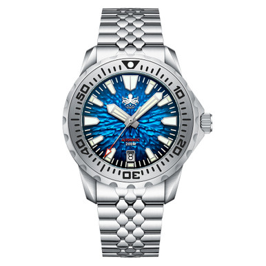 PHOIBOS KRAKEN 200M Automatic Dive Watch with Reef Blue Dial #PY059B