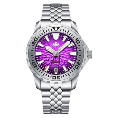 PHOIBOS KRAKEN Automatic Dive Watch with Midnight Purple Dial #PY059H